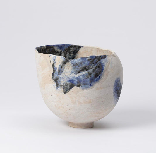 Iris: Cobalt And White Vessel